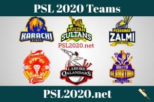 PSL 2020 Teams