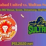 Islamabad United vs. Multan Sultans