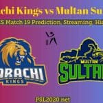 Karachi Kings vs Multan Sultans